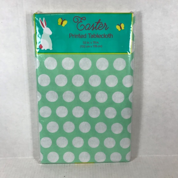 Polka Dot Vinyl Party Tablecloths Flannel Backed - Picture 2 of 9